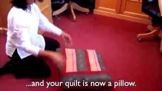 How to fold a Quillow - folding instructions | Natural Quilts