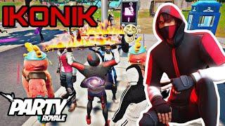 Fortnite | IKONIK Flexing & Emote Battling People In Party Royale 