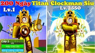 [BloxFruit] 200 Ngày Titan Clockman Siêu Mạnh- Thức Tỉnh Tộc Thiên Thần Full Gear