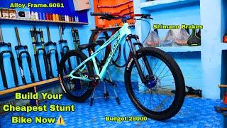 How to build a CHEAPEST STUNT BIKE in India. doinminutes patna bihar stunt cycle build #mtb #cycle