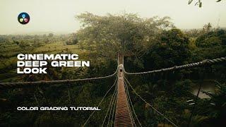 Create This Deep Green Cinematic Look in DaVinci Resolve | Color Grading Tutorial