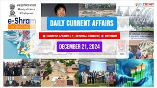 GKToday Current Affairs  21 December, 2024