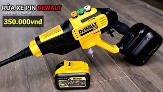 Máy rửa xe Dewalt DCPW550 20v Nhập Mỹ , REVIEW rửa xe pin giá rẻ Dewalt 20v