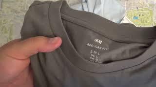 H&M t-shirt regular fit (English review)