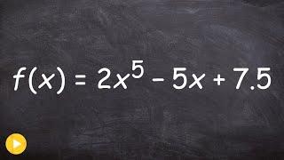 Using the Leading coefficient test to determine the end behavior of a polynomial