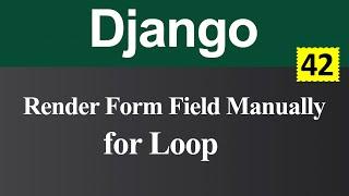 Loop Form Fields and Form Hidden Fields in Django (Hindi)