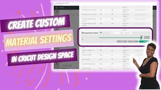 HOW TO CREATE A CUSTOM MATERIAL SETTING IN CRICUT | CRICUT CUT SETTINGS FOR RHINESTONE FLOCK