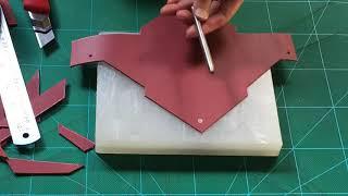 Leather Envelope Pouch - free pattern