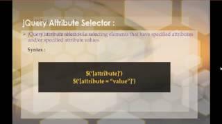 jQuery 8 - Selectors - Attribute selector
