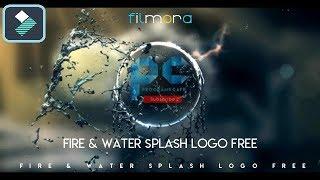 قالب فيلمورا إحترافي مجاناً | Filmora Professional Intro Fire & Water Splash Logo Free