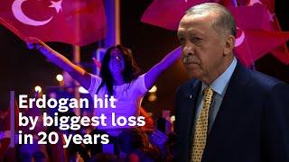 Turkey elections: Erdogan and party suffer shock defeats