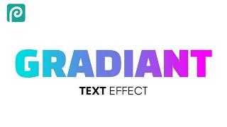 Gradient Text effect in Photopea