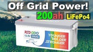 200ah 12v LiFePo4 What can it do? Off grid solar power testing in my workshop, make coffee and more