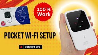 How to setup & Configure 4G/5G LTE Mobile WiFi || Complete setup Tutorial #pocketwifi