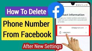 NEW! How To Delete Phone Number From Facebook (2023) | How To Remove Facebook Phone Number