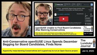 Anti-Conservative openSUSE Linux Spends December Begging for Board Candidates, Finds None