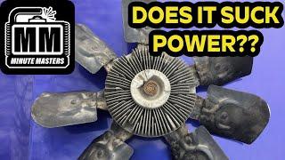 Does a Mechanical Radiator Fan Kill Horse Power? - DYNO TEST | 1995 Ford F150