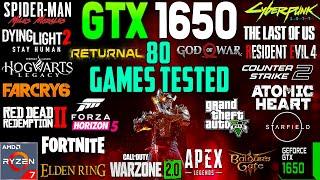 GTX 1650 Test in 80 Games in 2023 (Still Good?)