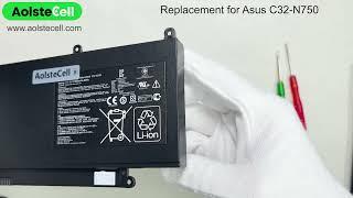 Replacement battery for Asus C32-N750 11.1V 69Wh  3 cells