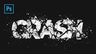 How to Create Broke Text effect in Photoshop - #Photoshop Tutorials