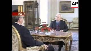 YUGOSLAVIA: BELGRADE: SLOBODAN MILOSEVIC INTERVIEW