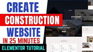 How to Make Construction Company Website with WordPress - Elementor Tutorial [Urdu/Hindi]