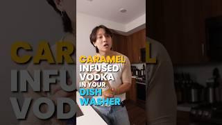 Making Caramel Vodka In a DISHWASHER!? #cocktails #bartender #bartending #mixology #barchemistry