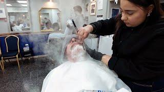 Relaxing Grooming Session: Face Clean, Head & Face Shave