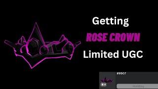 Getting FREE “Rose Crown” Limited UGC item in Roblox (100,000 stock)