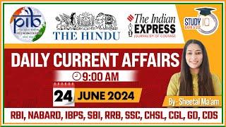 24 June Current Affairs 2024 | Daily Current Affairs | Current Affairs Today | StudyIQ Bank and SSC