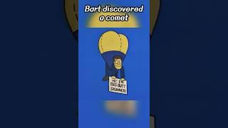 Bart discovered a comet.#simpsons