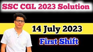 SSC CGL 2023 Paper Solution (14 july 2023 first shift)