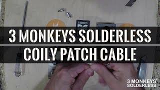 3 Monkeys Solderless Coily 1/4" Patch Cable Circus