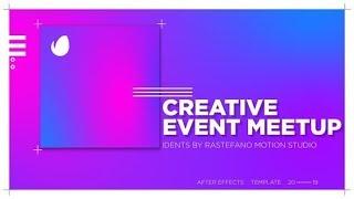 Creative Event Meetup Ident (After Effects template) | envato videohive ident