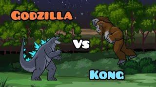 GODZILLA VS KONG EPIC BATTLE #animation #flipaclip #godzillavskong