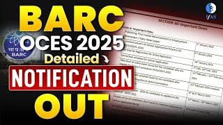 BARC OCES 2025 | Detailed Notification Out | IFAS