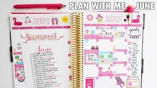 Plan With Me June - Erin Condren Hourly!