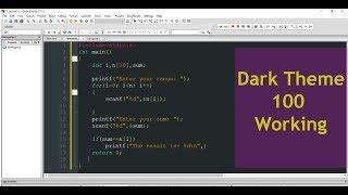 How to install Code Blocks dark theme in Code::Blocks  100 Working || Dark Theme  CodeBlocks