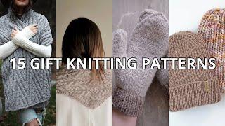 15 free & paid gift knitting pattern ideas | beginner friendly, quick projects for the holidays