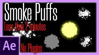 Cool & Funky Smoke Puffs Animation in AE (no 3rd party plugin) | After Effects Tutorial