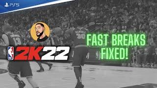 NBA 2K22 - Fast Breaks Fixed!! (SIM GAMING)