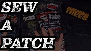 How to SEW A PATCH on Denim (EASY) | TUTORIAL | Metalhead Threads