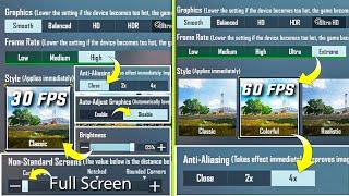 Best Graphics Setting Low Device & High Device  ( No Lag )