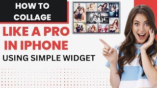 How to collage images in iPhone without any app? | iPhone image collage shortcut widget |