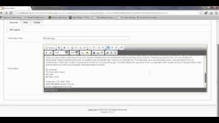 Opencart 1.5.3.1 Tutorials Editing information pages