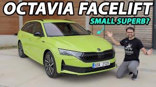 2024 Skoda Octavia facelift driving REVIEW diesel vs petrol - now a small Superb?