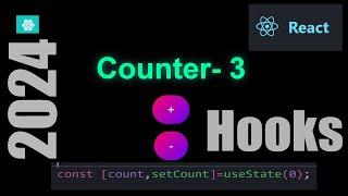 React Counter App with useState Hook | Quick reactjs Tutorial for Beginners | 2024 #codingbasics