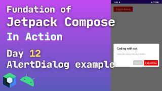 jetpack compose alertdialog | android compose alertdialog | alertdialog jetpack compose | day12