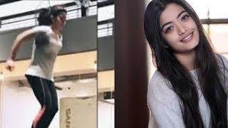 Actress Rashmika Mandanna Gym Workout