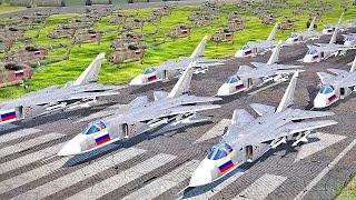 JUST HAPPENED TONIGHT! The world was shocked to see it, Russia's Main Air Base with 15 of the MOST e